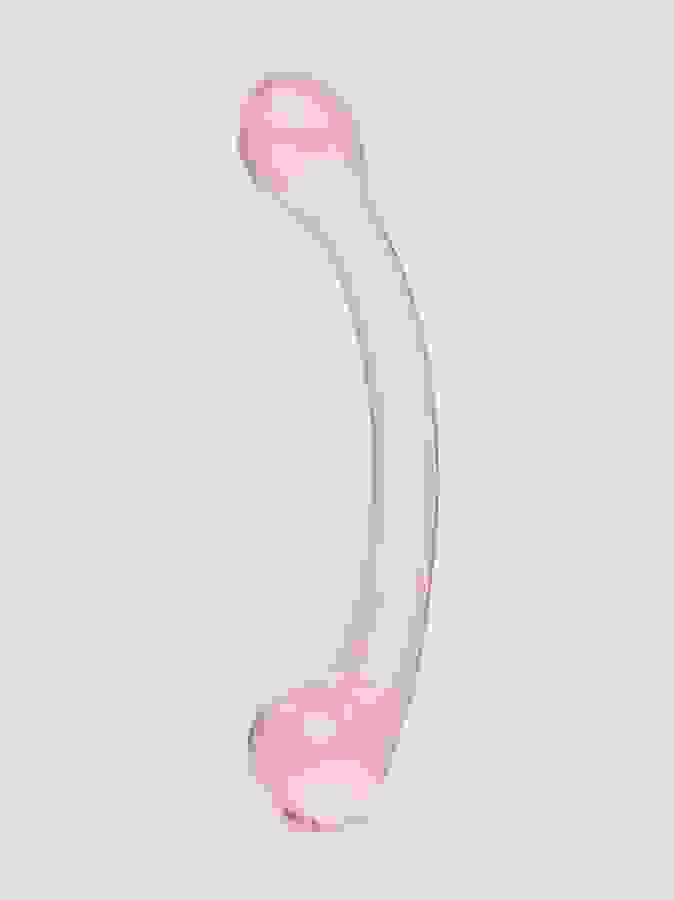 Lovehoney Sensual Glass Double-Ended G-Spot Dildo, Pink, hi-res